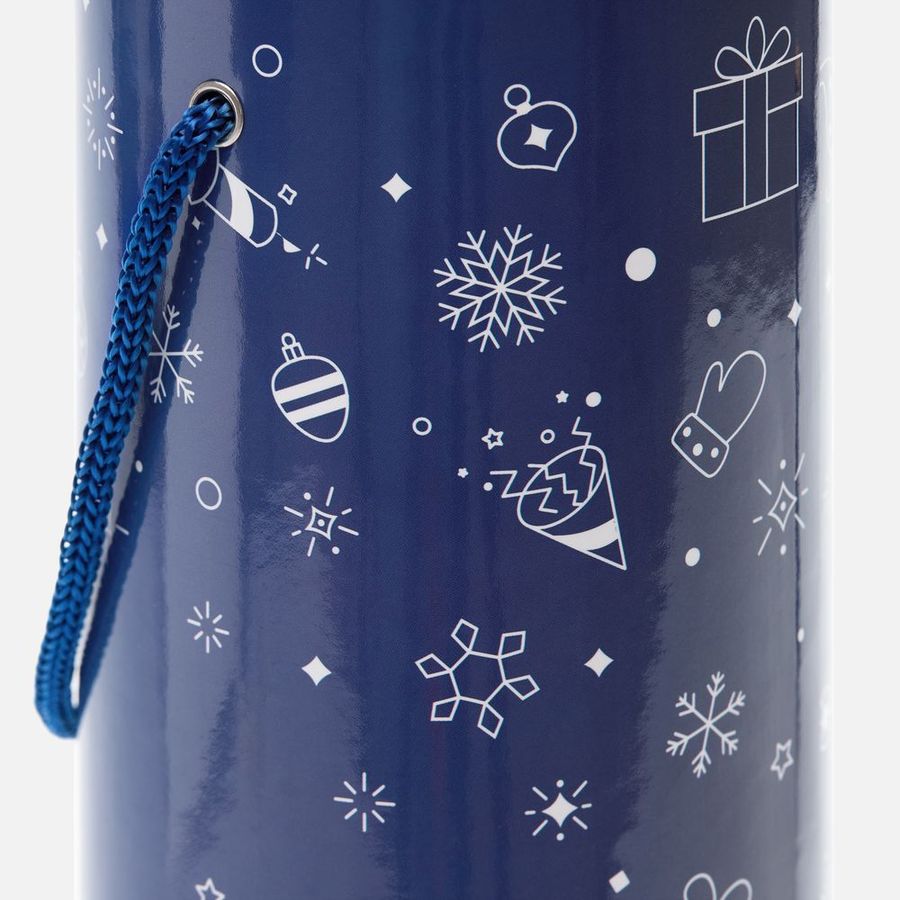 Тубус для бутылки Snowlace синий