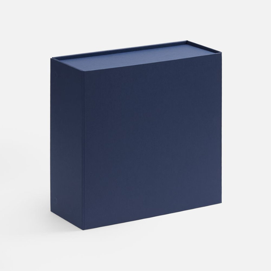 Коробка складная Quadra Fold темно-синяя
