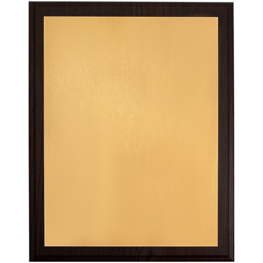 Плакетка Plaque XL венге с золотистой пластиной