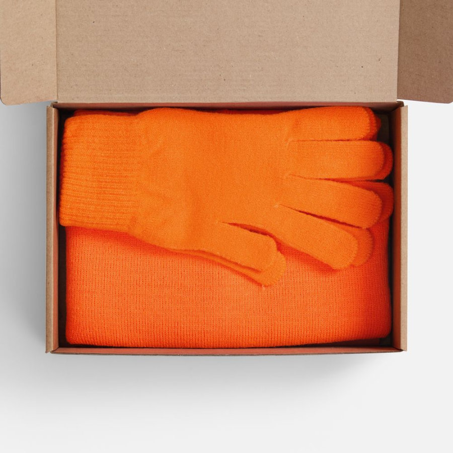 Набор Knit Warm оранжевый