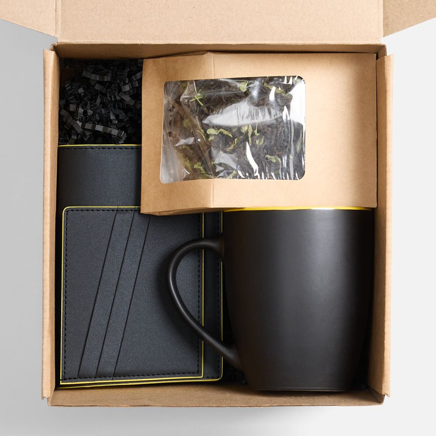 Набор Multimo Tea черный с желтым