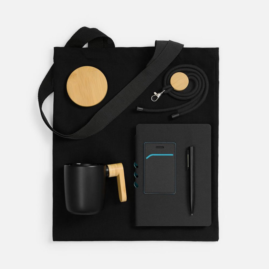 Набор Trait Office черный с бирюзовым