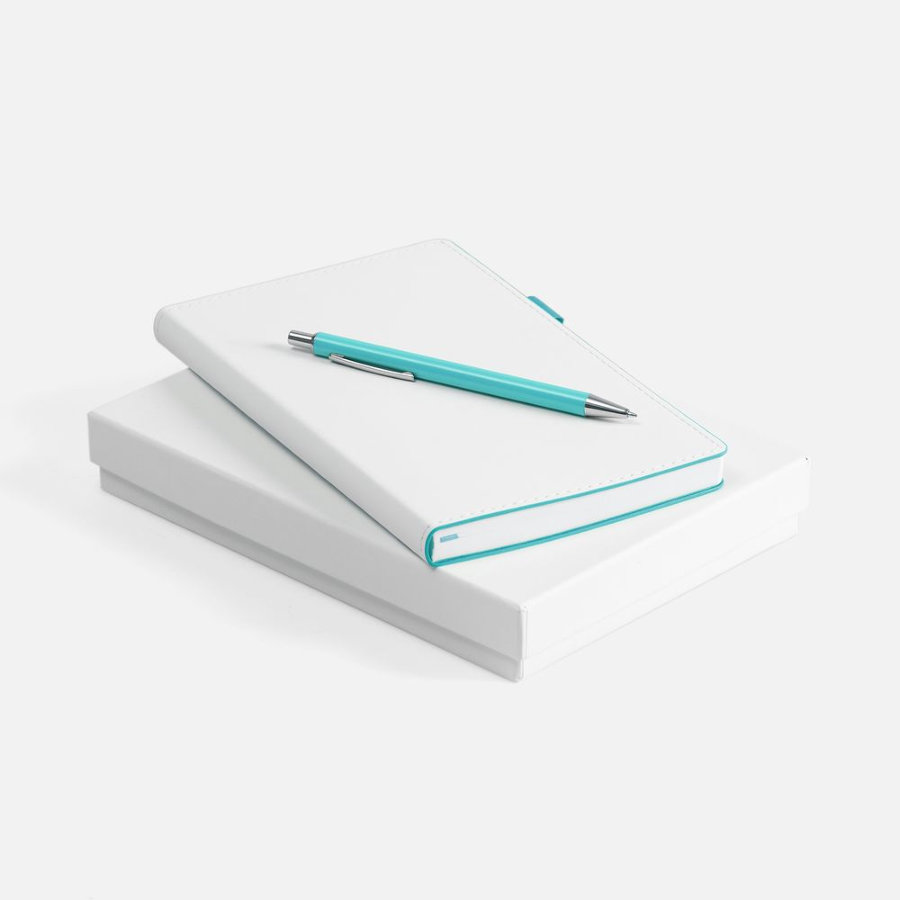 Набор White Shall бело-бирюзовый