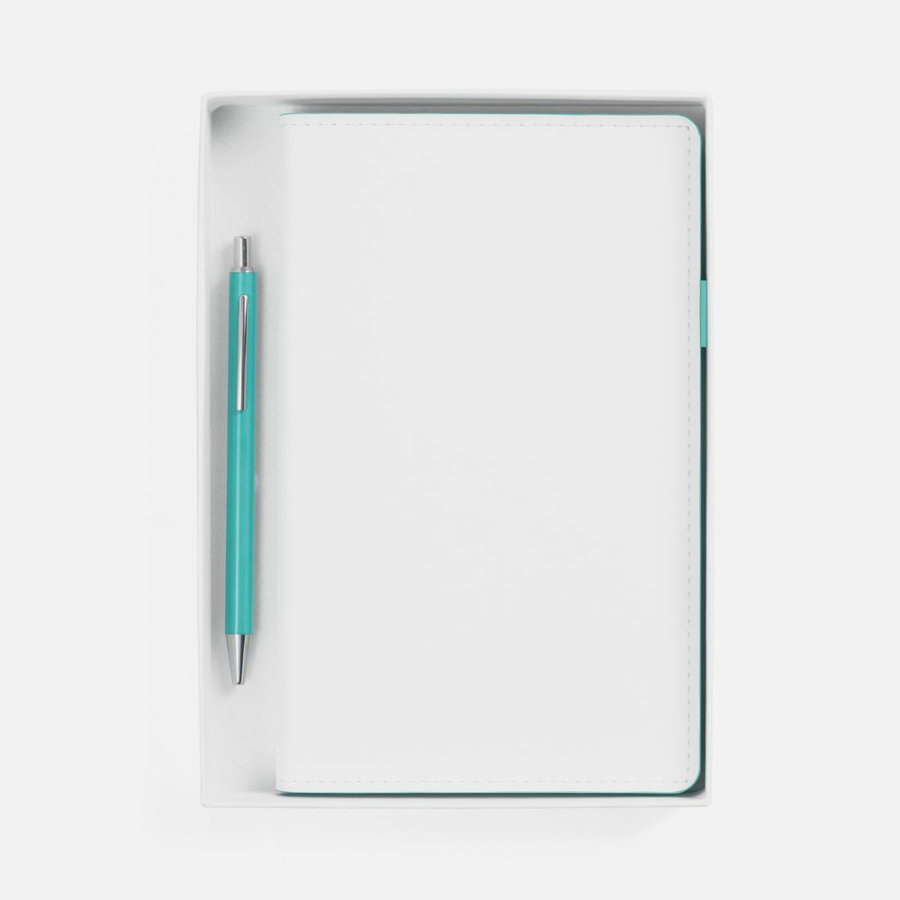 Набор White Shall бело-бирюзовый