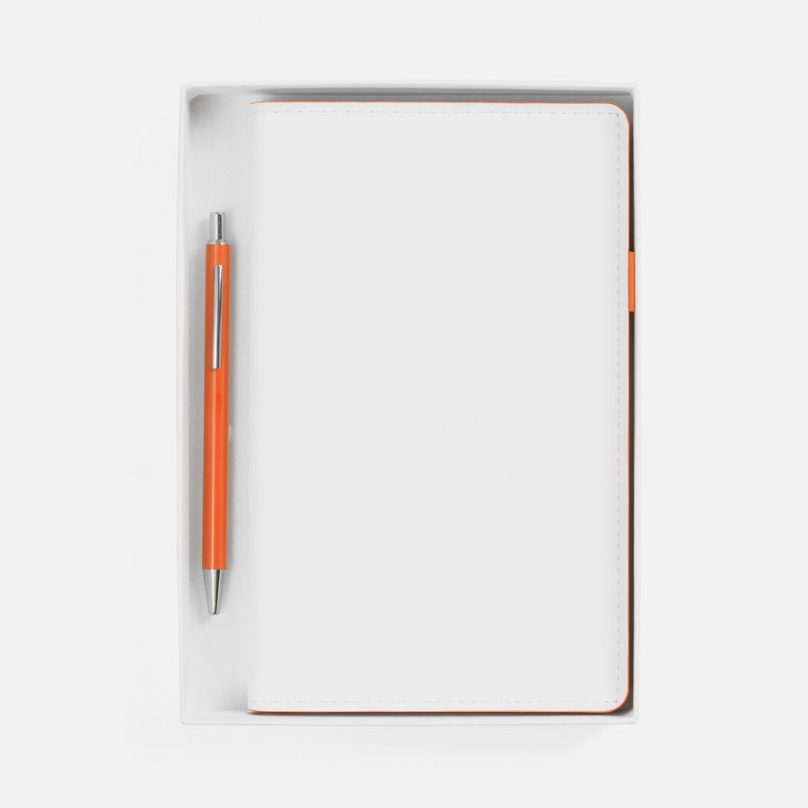 Набор White Shall бело-оранжевый