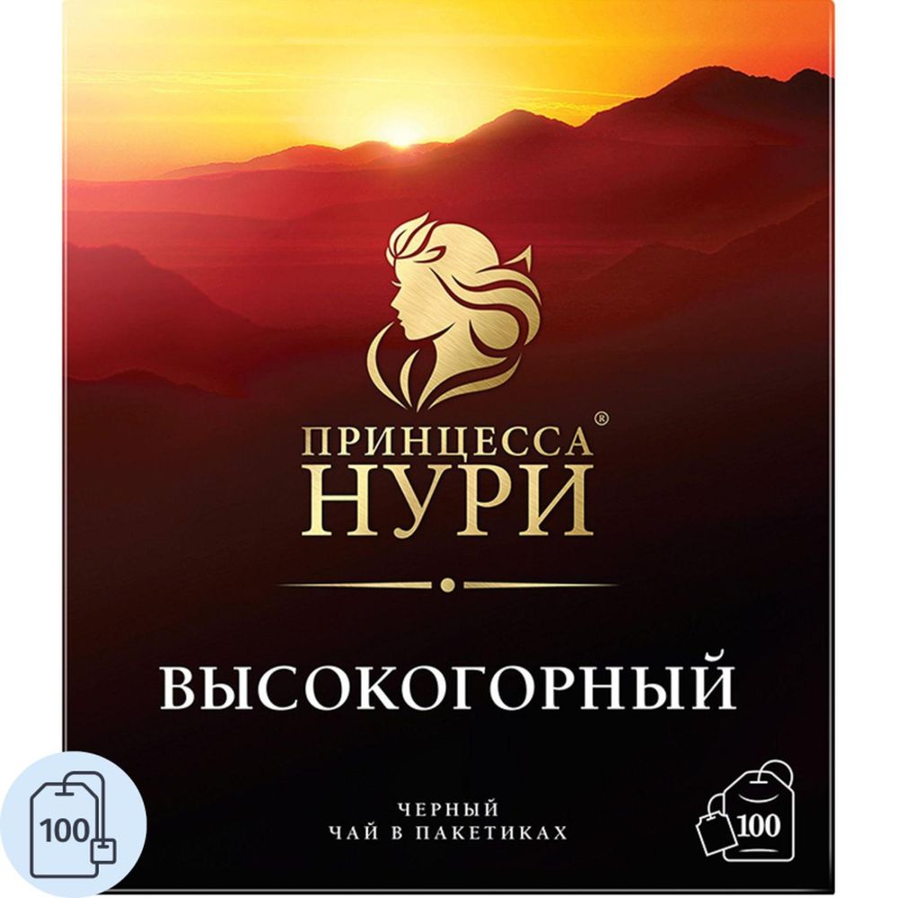 Чай Принцесса Нури черный, 100пак/уп