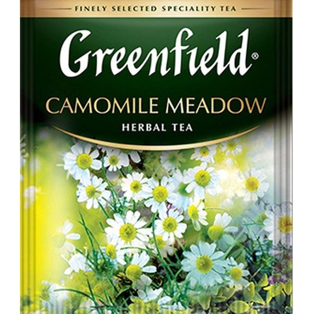 Чай Greenfield Camomile Meadow (Камомайл Медоу), травяной 25 пакетиков