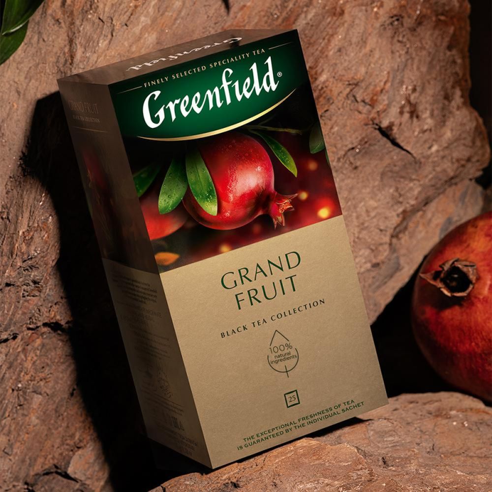 Чай Greenfield Grand Fruit (Гранд Фрут), черный, 25пак/уп