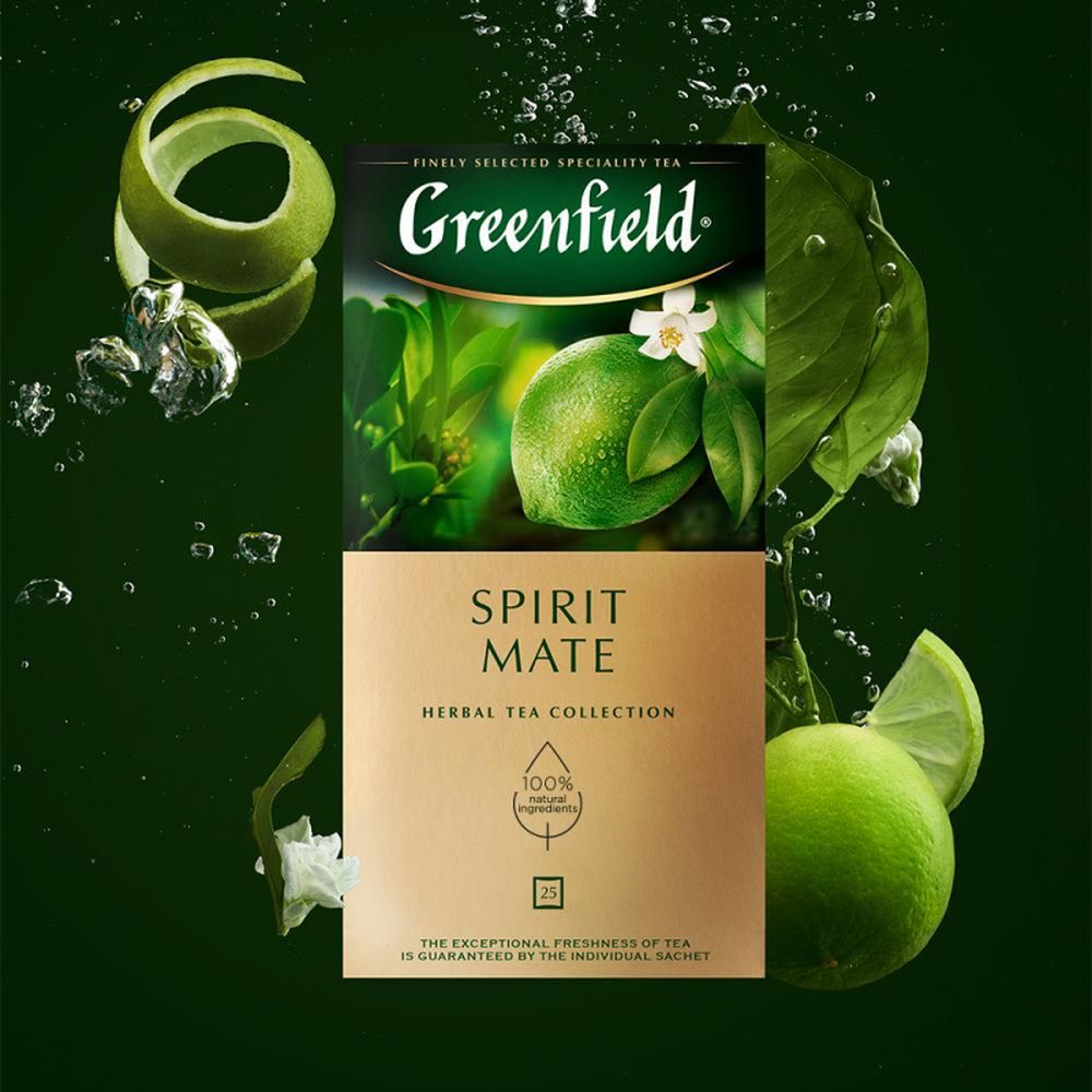 Чай Greenfield Spirit Mate, травяной 25 пакетиков