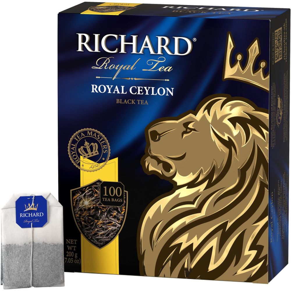 Чай Richard Royal Ceylon черный сашет 2гx100пак