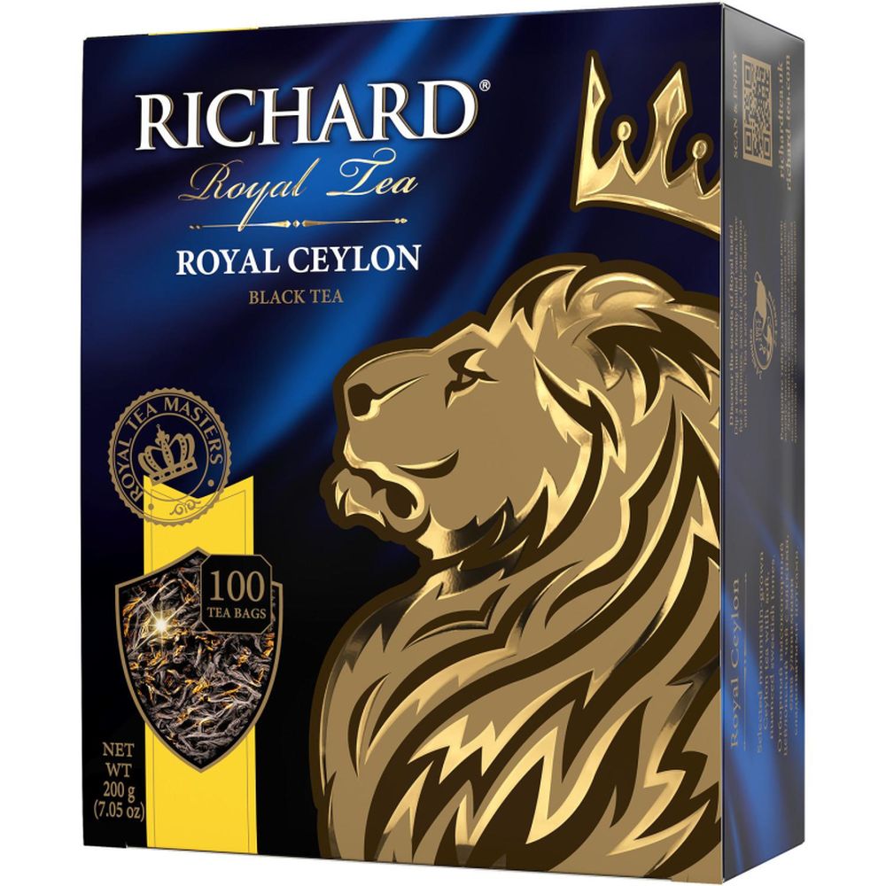 Чай Richard Royal Ceylon черный сашет 2гx100пак