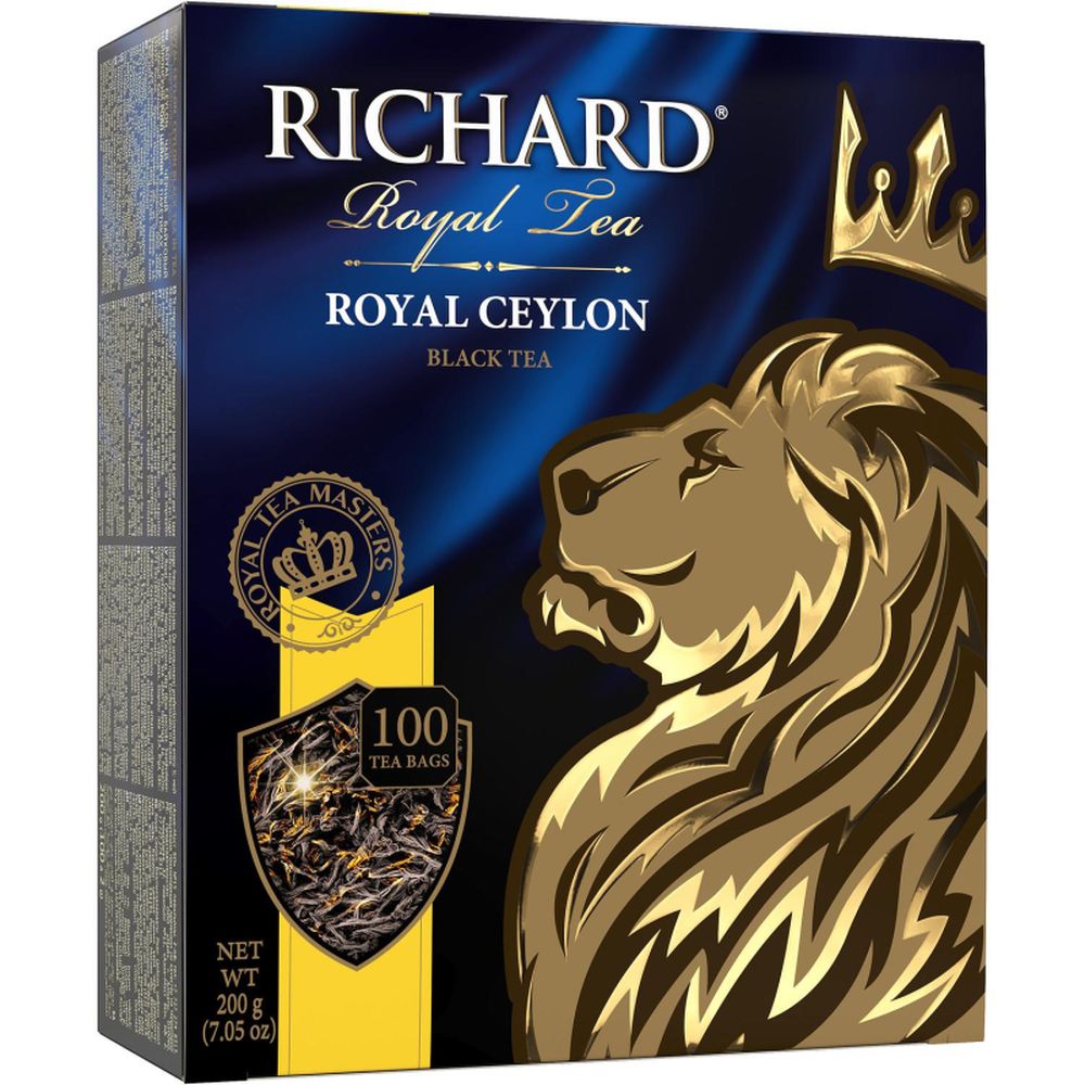 Чай Richard Royal Ceylon черный сашет 2гx100пак