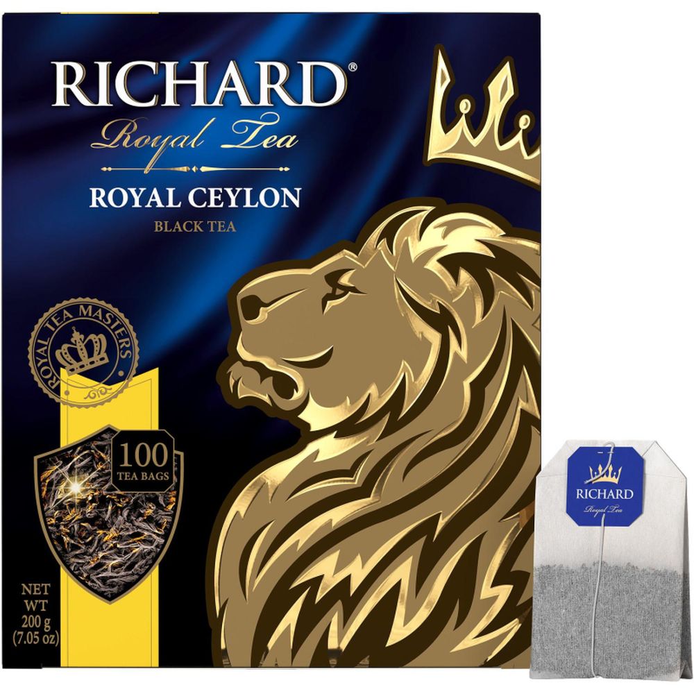 Чай Richard Royal Ceylon черный сашет 2гx100пак