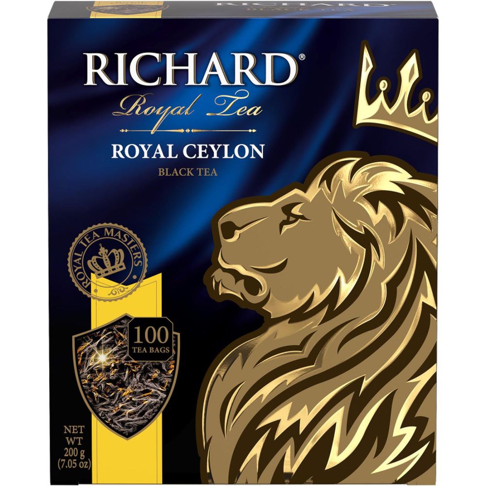 Чай Richard Royal Ceylon черный сашет 2гx100пак