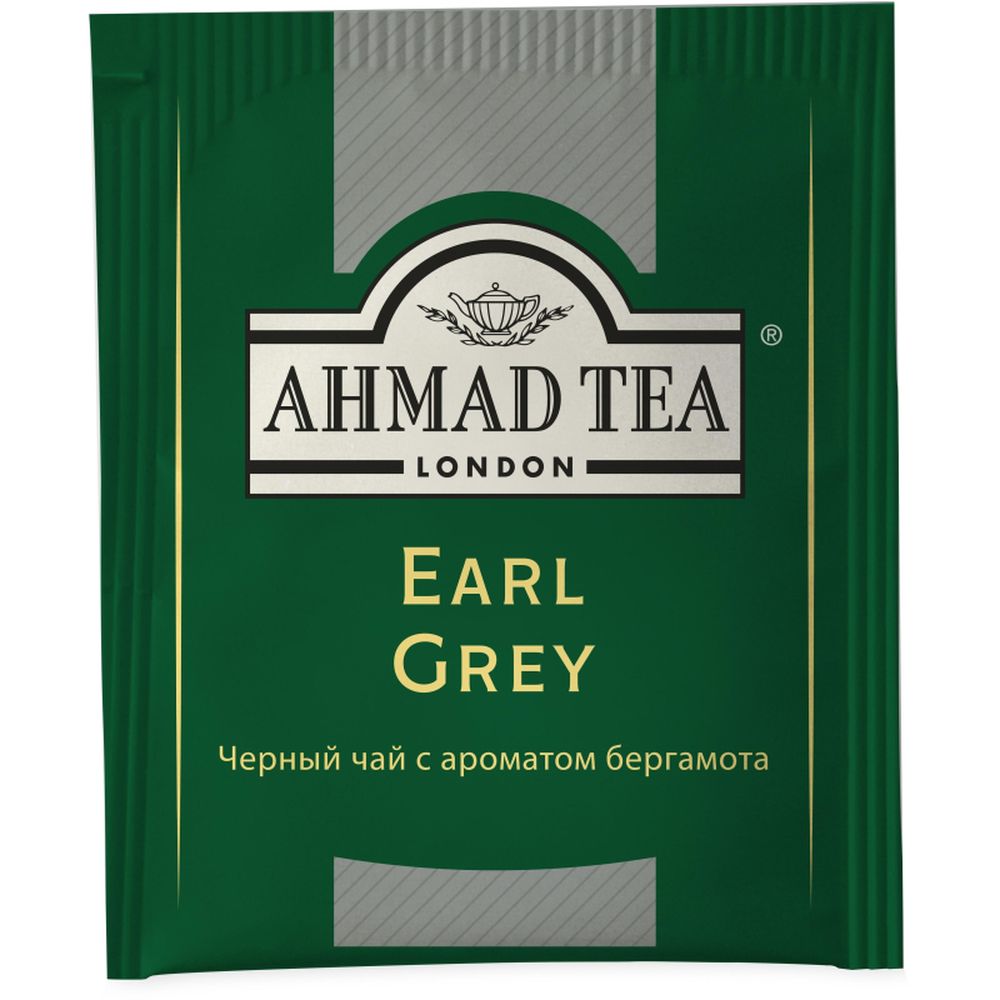 Чай Ahmad Earl Grey, черный бергамотом, 100 пак/уп