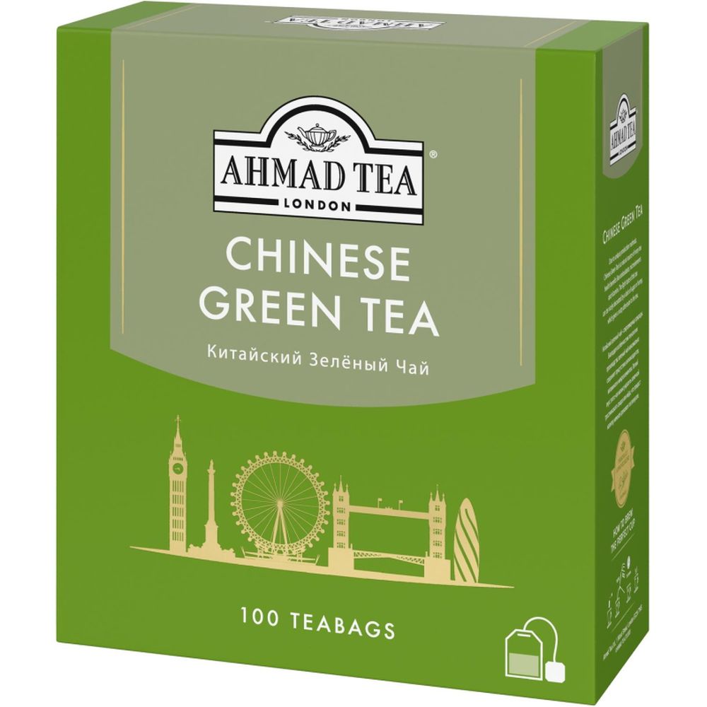 Чай Ahmad Tea Китайский зеленый, 100пак/уп