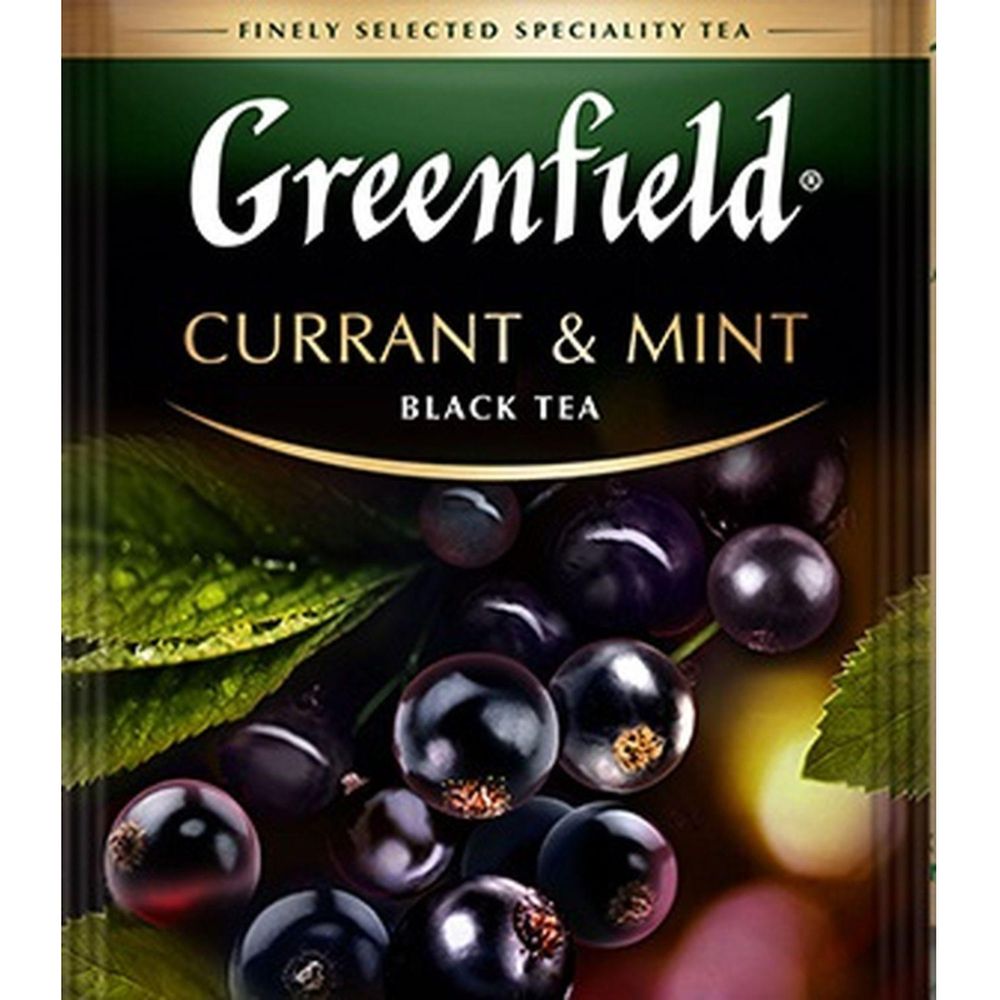 Чай Greenfield Currant and Mint черный фольгир. 25пак/уп