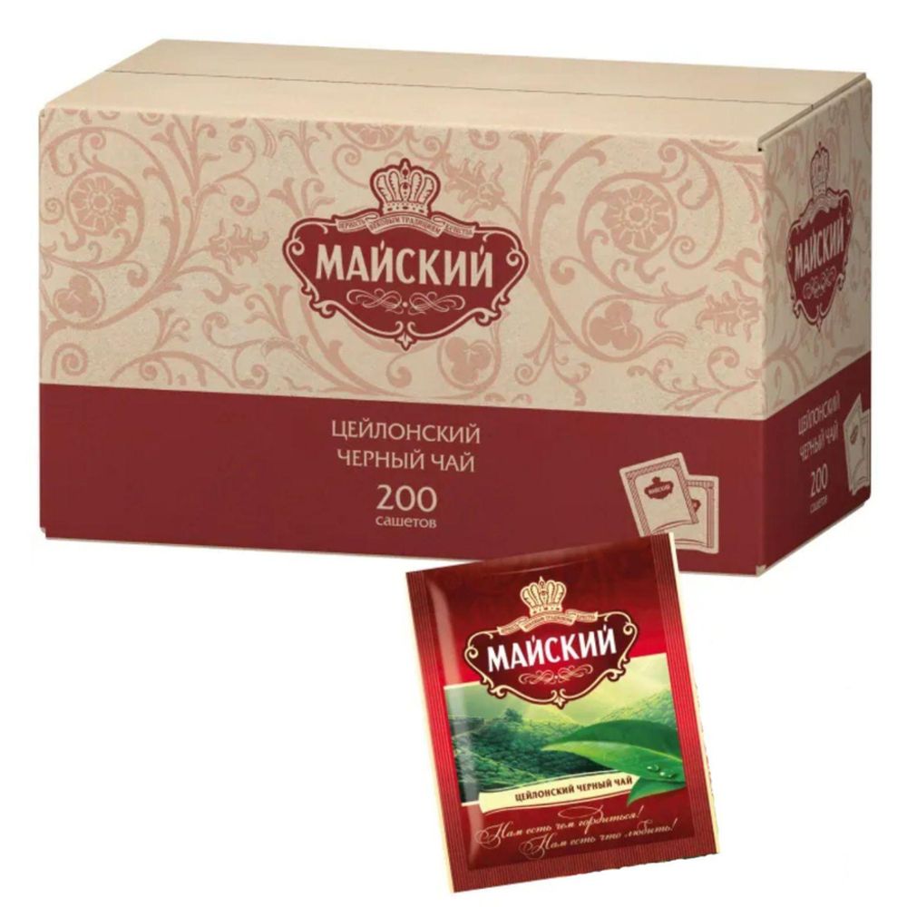 Чай Майский черный сашет 2гx200пак