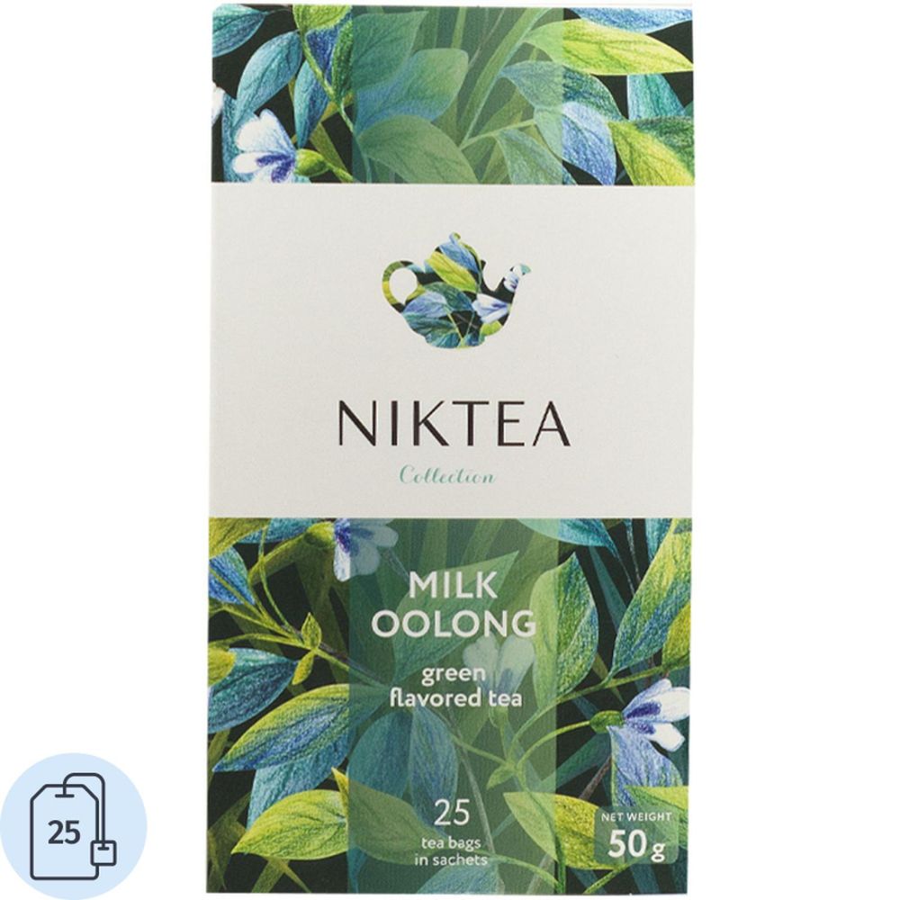 Чай NIKTEA Молочный Улун зеленый 25 пакx2гр/уп