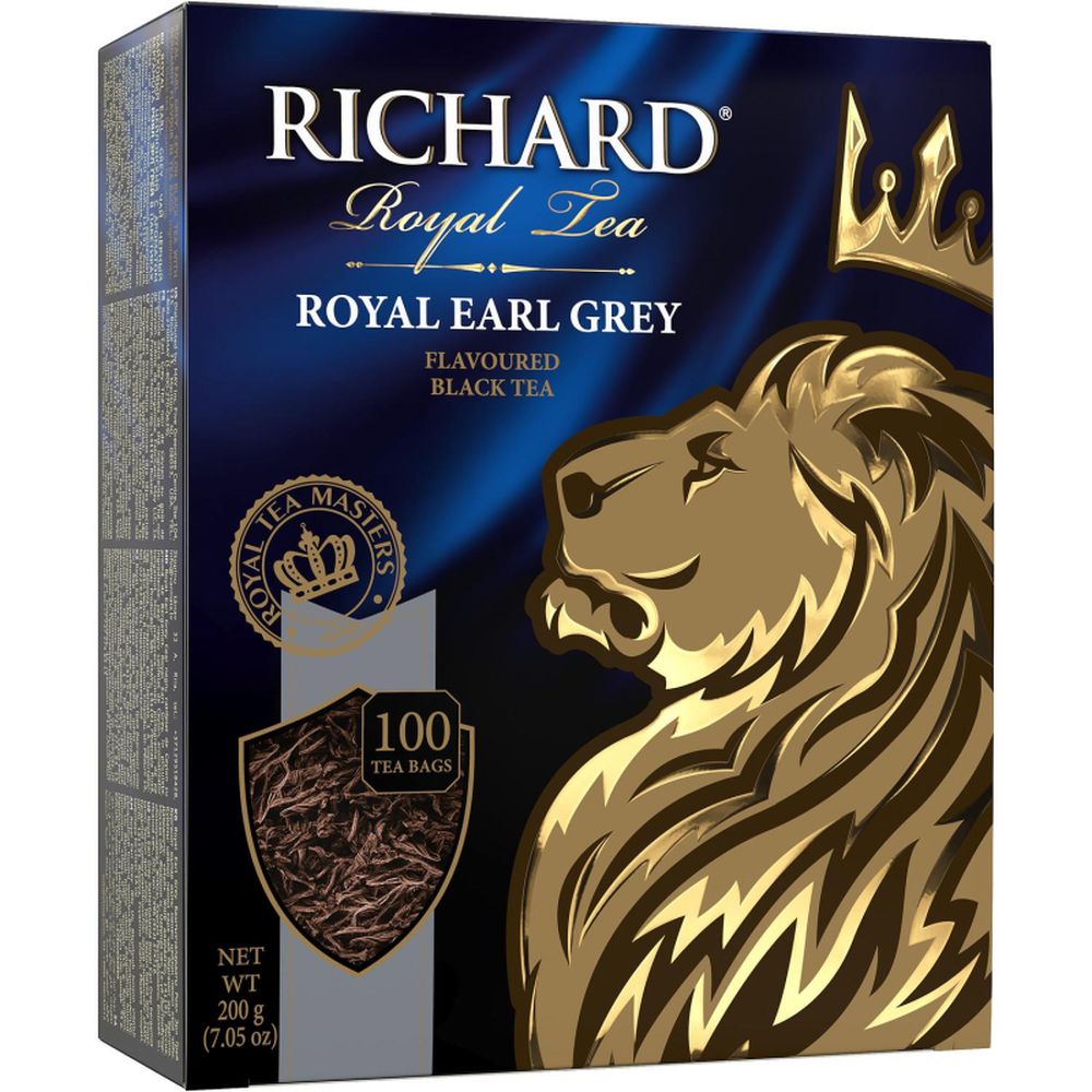 Чай Richard Royal Earl Grey черный, 100 пак