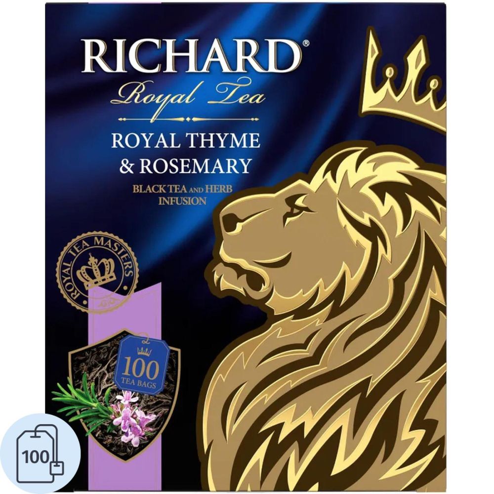Чай Richard Royal Thyme&Rosemary черный, 100 пак