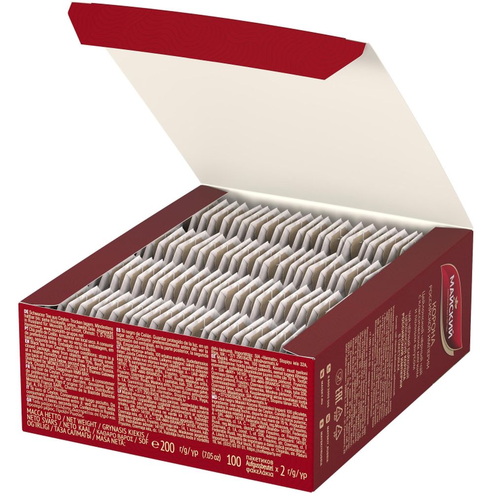 Чай Майский Корона Российской Империи черный 100пакx2г