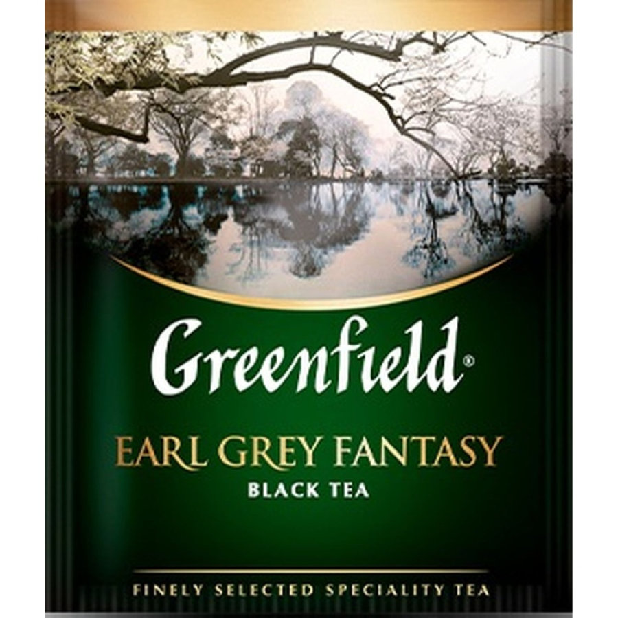 Чай Greenfield Earl Grey Fantasy, черный с бергамотом, 25 пак/уп