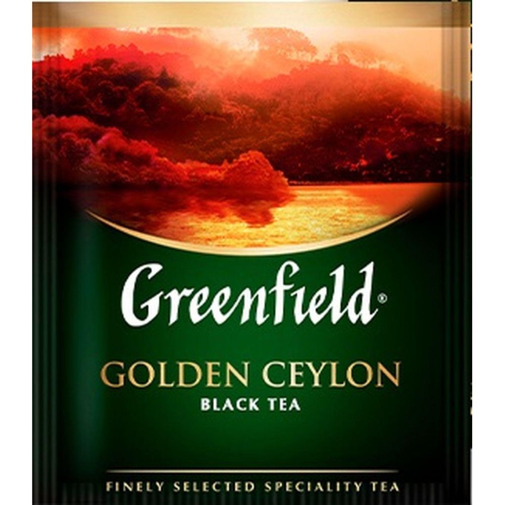 Чай Greenfield Golden Ceylon, черный цейлонский, 25 пак/уп
