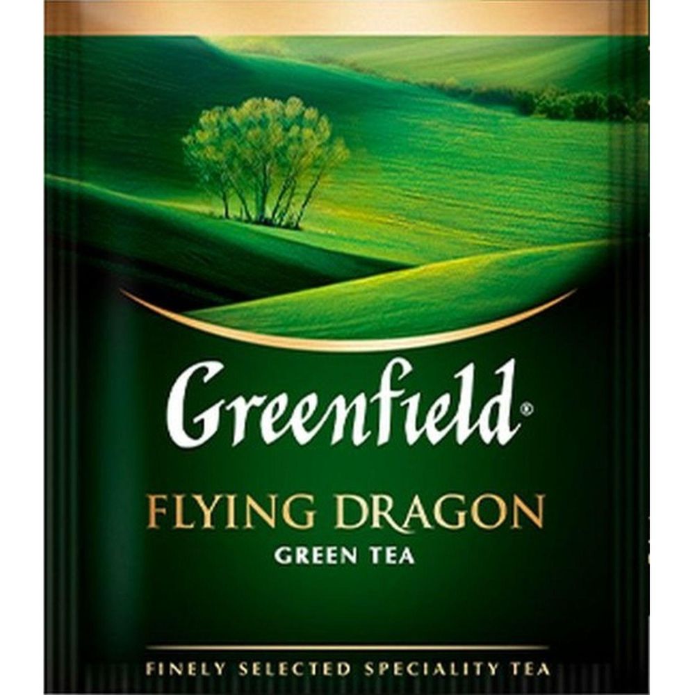 Чай Greenfield Flying Dragon, зеленый, 25 пак/уп