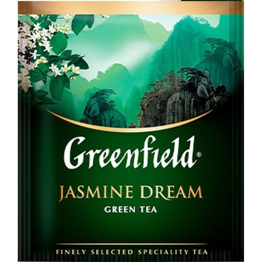 Чай Greenfield Jasmin Dream, зеленый с жасмином, 25 пак/уп