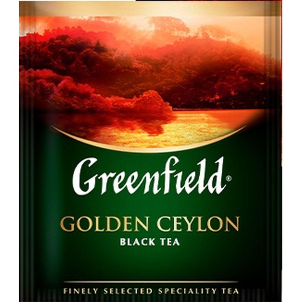 Чай Greenfield Golden Ceylon, черный цейлонский, 100 пак/уп