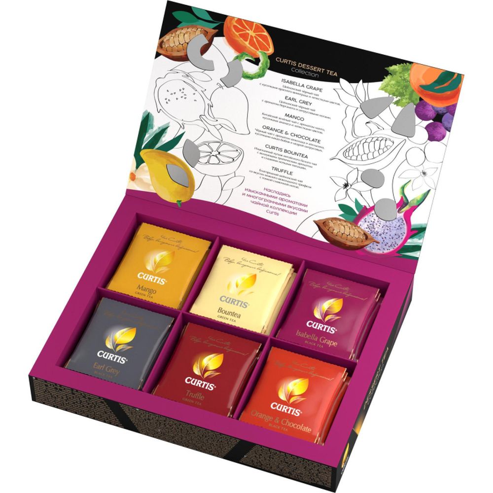 Чай Curtis ассорти Dessert Tea Collection, 30шт/уп