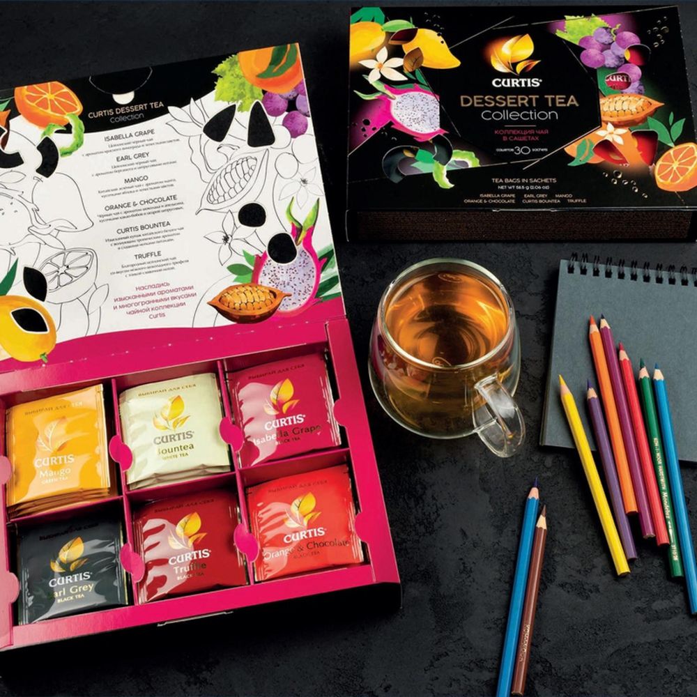 Чай Curtis ассорти Dessert Tea Collection, 30шт/уп