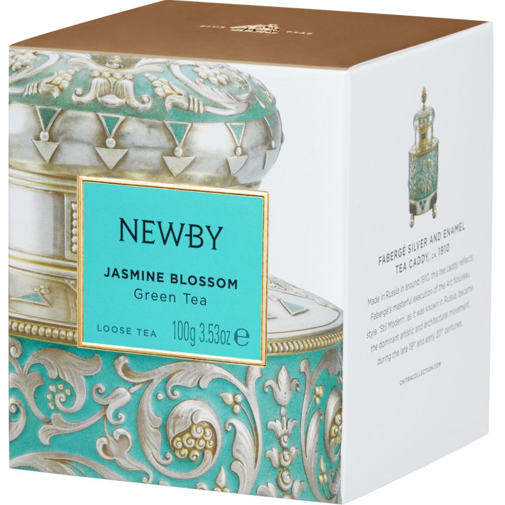 Чай зеленый Newby цветок жасмина, 100г