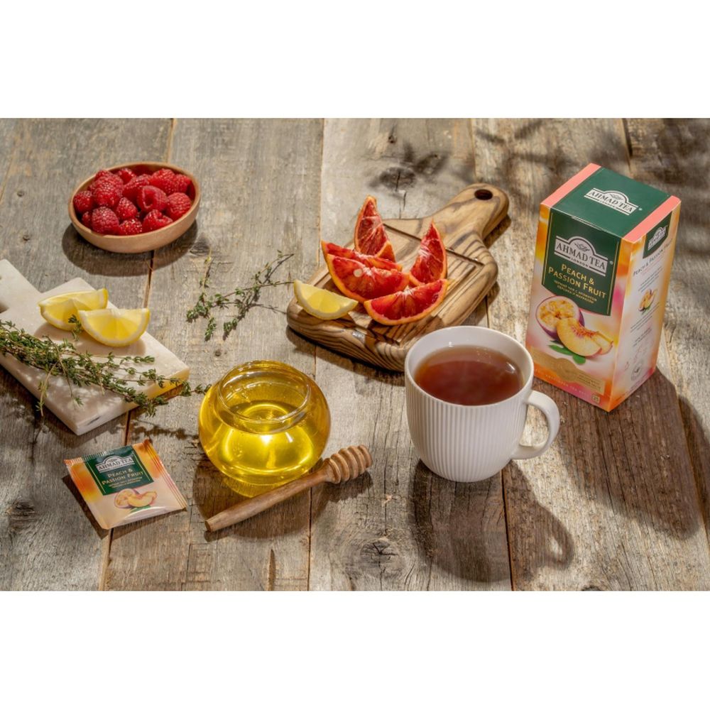 Чай Ahmad Tea черный Персик-Маракуйя 25пакx1,5г/уп 2251