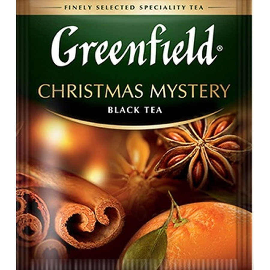 Чай Greenfield Christmas Mystery (Кристмас Мистери), черный 25 пак /уп