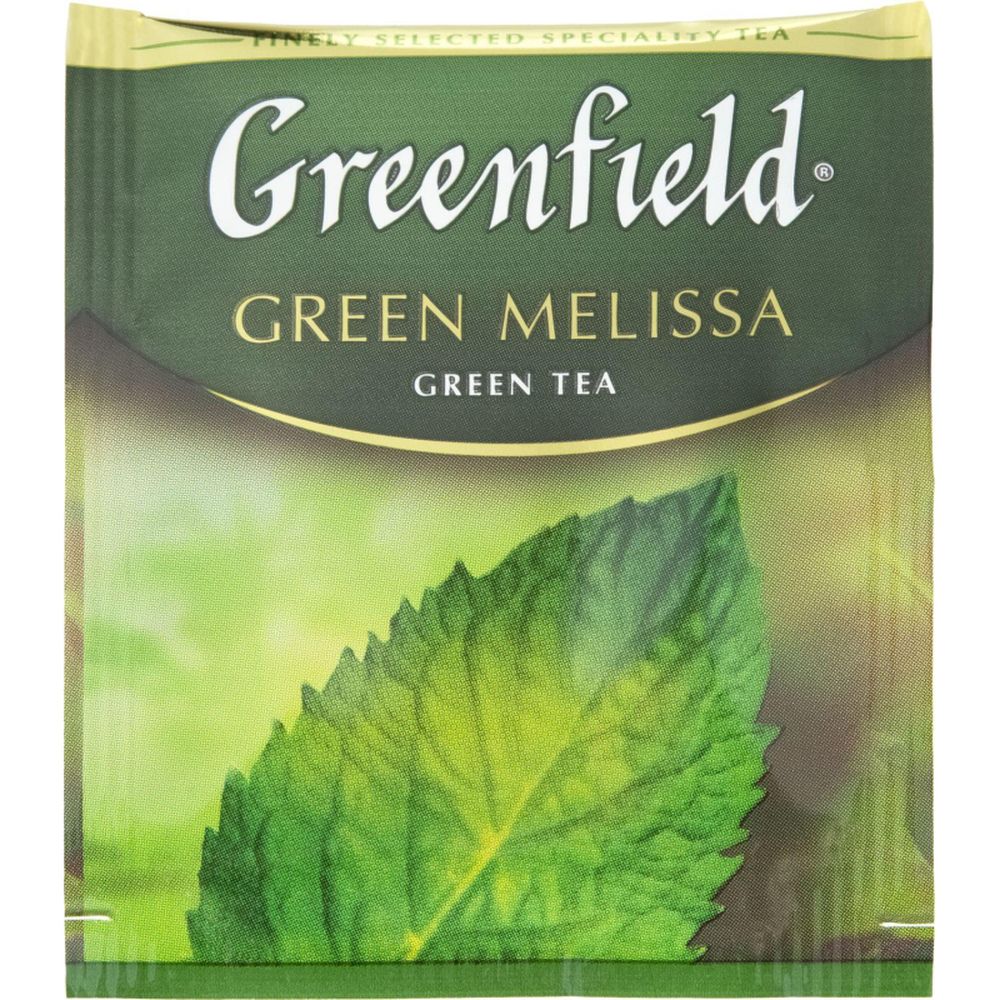 Чай Greenfield Green Melissa зеленый, 25 пак/уп