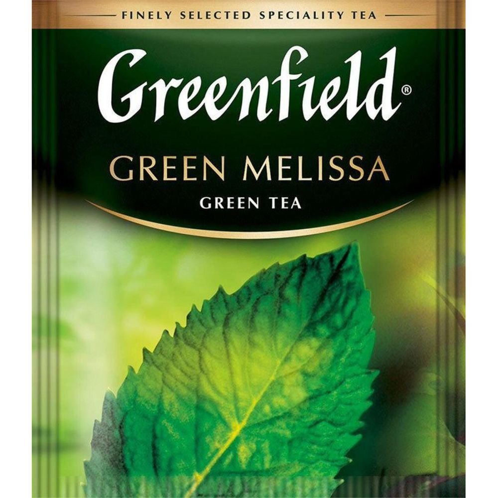 Чай Greenfield Green Melissa, зеленый, 100 пак/уп