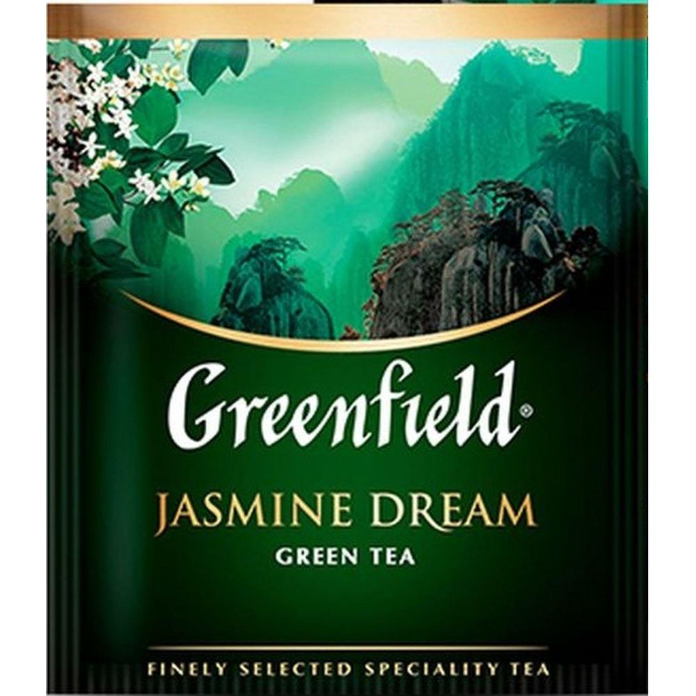 Чай Greenfield Jasmin Dream зеленый, 100 пак/уп
