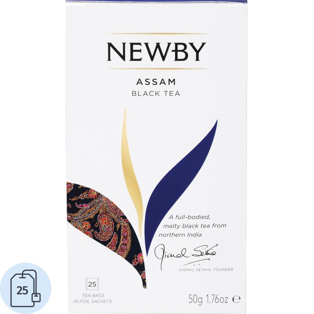 Чай Newby Ассам черный 25 пакетиков