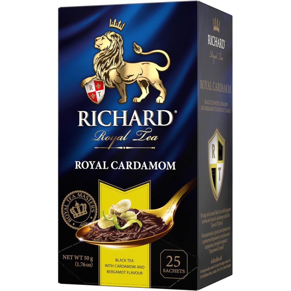 Чай Richard Royal Cardamom черн., 25 пак 12403