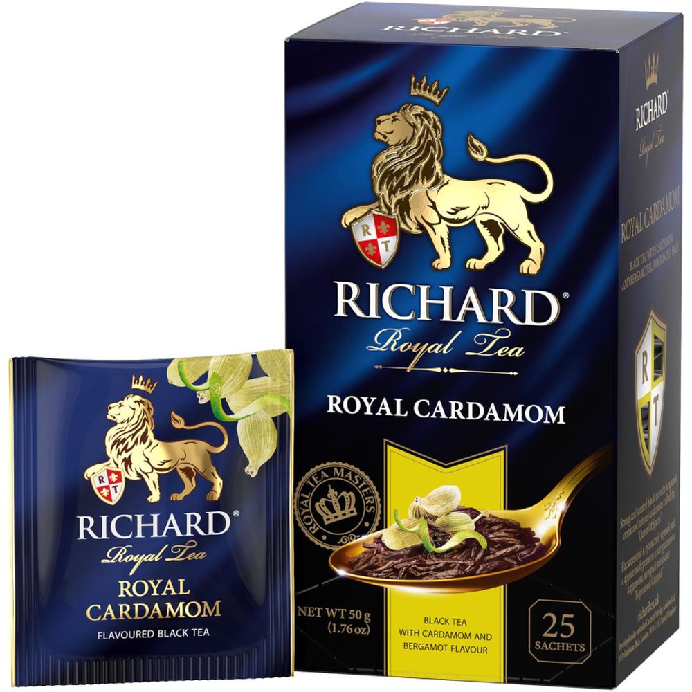 Чай Richard Royal Cardamom черн., 25 пак 12403
