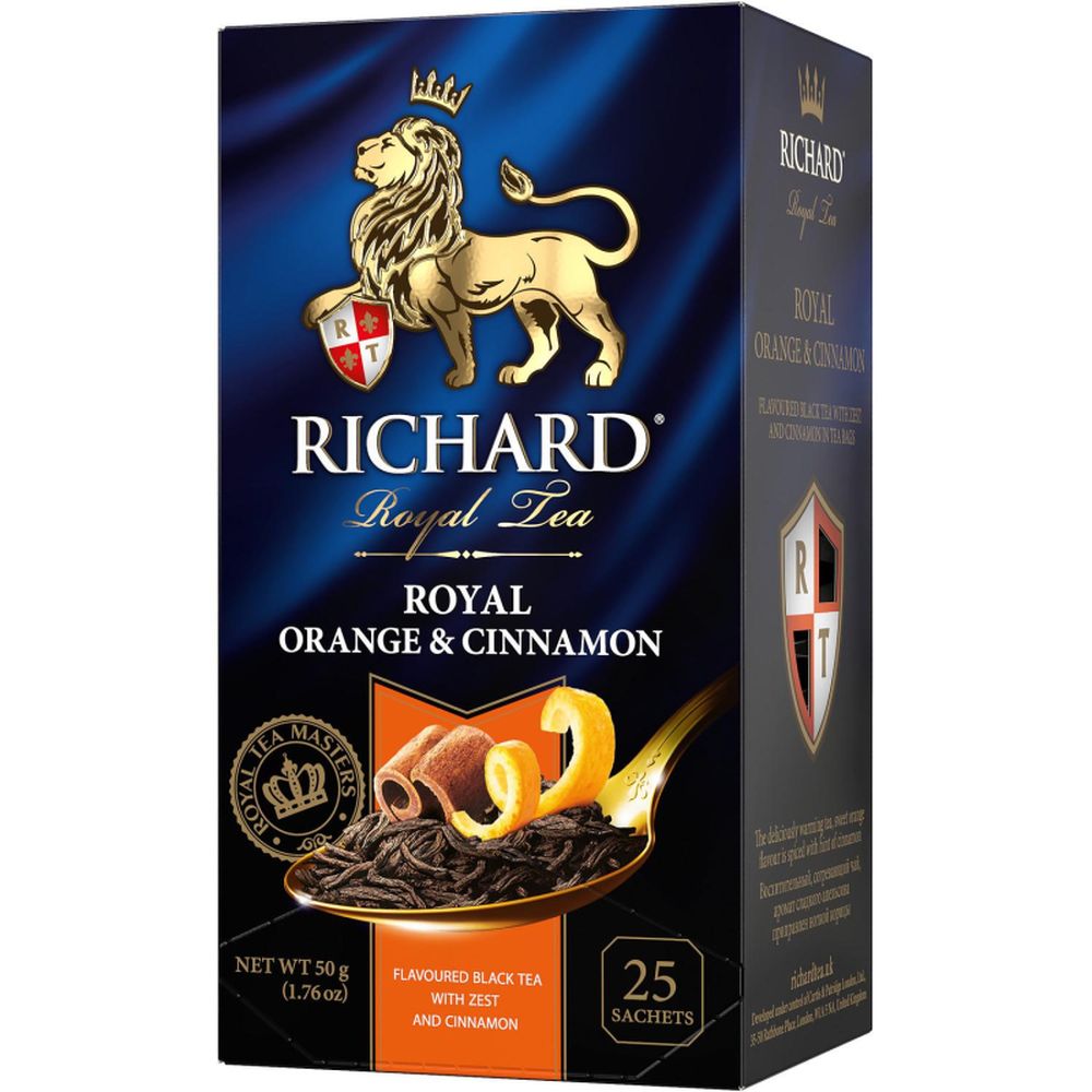 Чай Richard Royal Orange Cinnamon черный , 25 пак, 14143