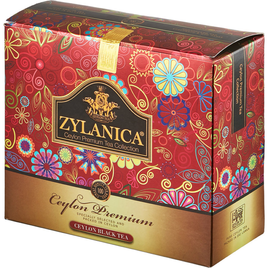Чай Zylanica Ceylon Premium Collection черный  100 пакx2гр/уп