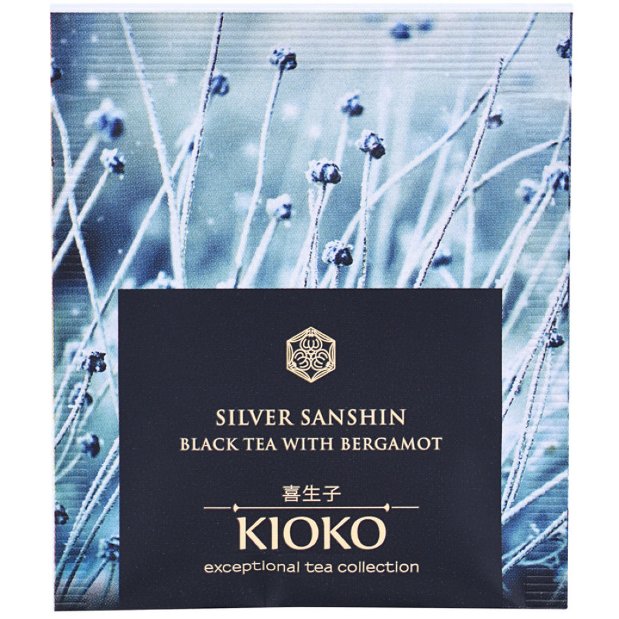 Чай KIOKO SILVER SANSHIN черный с ароматом бергамота, 25шт/уп