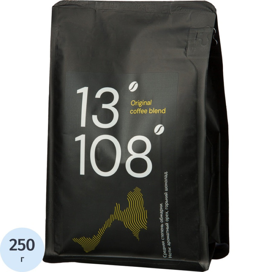 Кофе в зёрнах Деловой стандарт 13/108 Original coffee blend 250 г (пакет)