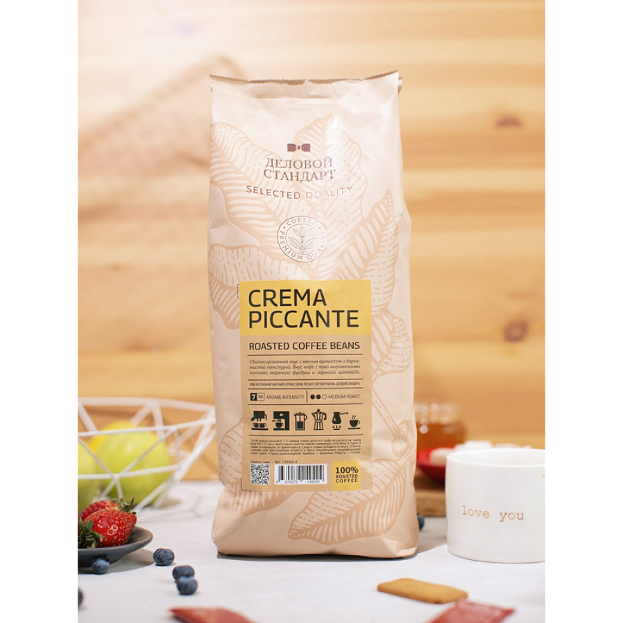 Кофе в зернах Деловой Стандарт Piccante Crema 1 кг