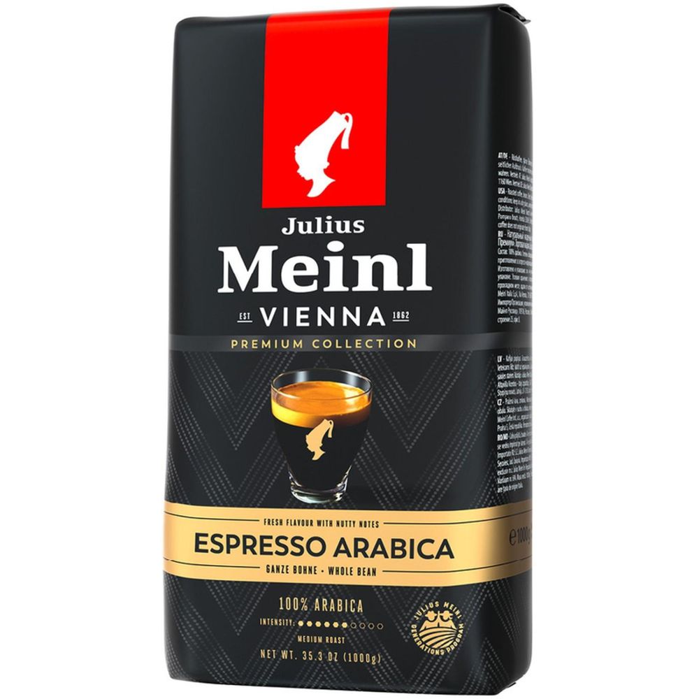 Кофе Julius Meinl Эспрессо Премиум Коллекция в зернах, 1кг