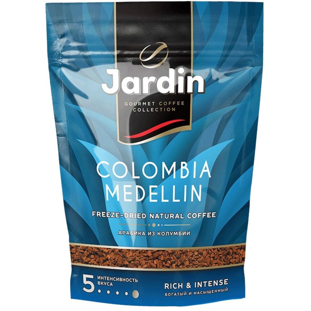 Кофе Jardin Colombia Medellin растворимый сублимированный 150 г пакет
