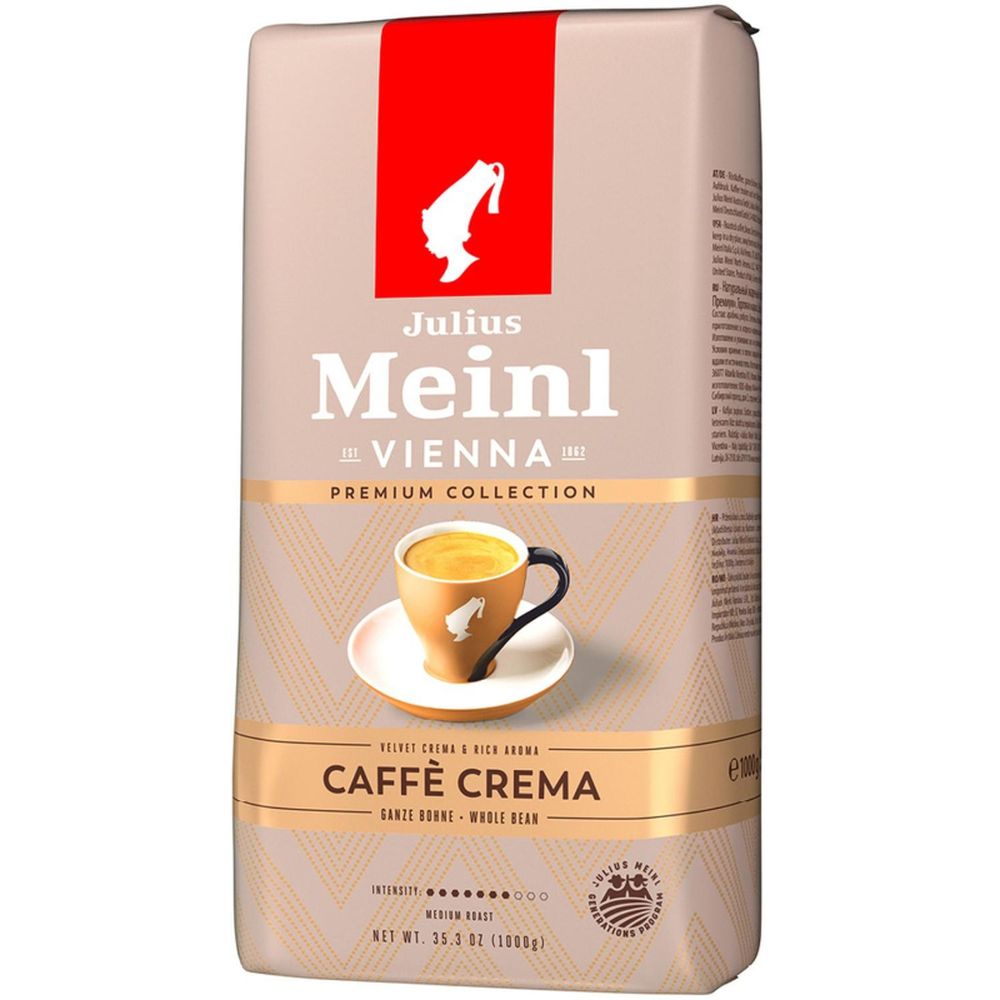 Кофе Julius Meinl Кафе Крема Премиум Коллекция в зернах, 1кг